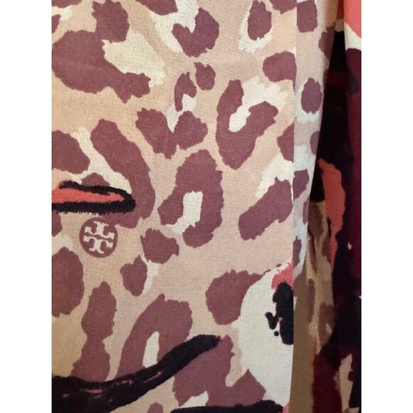 NWOT Tory Burch Silk Cheetah Print Tunic Blouse 8 - Picture 10 of 10